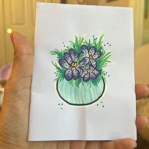 Handmade Floral Greeting Card